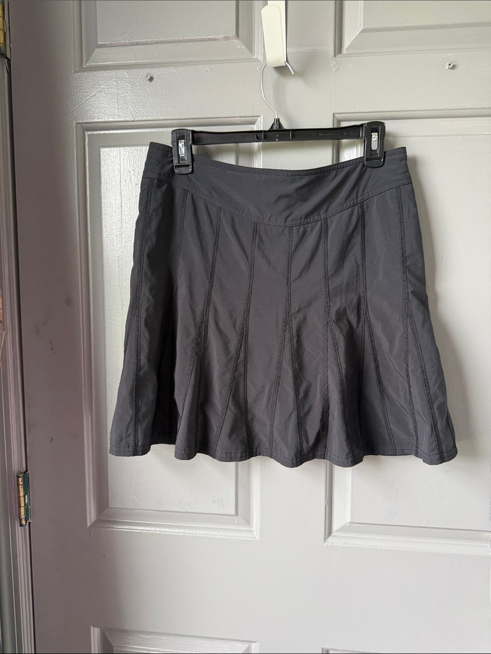 Athleta Charcoal Gray Flared Skater Skirt